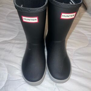 Hunter Matte Black Waterproof Boots
